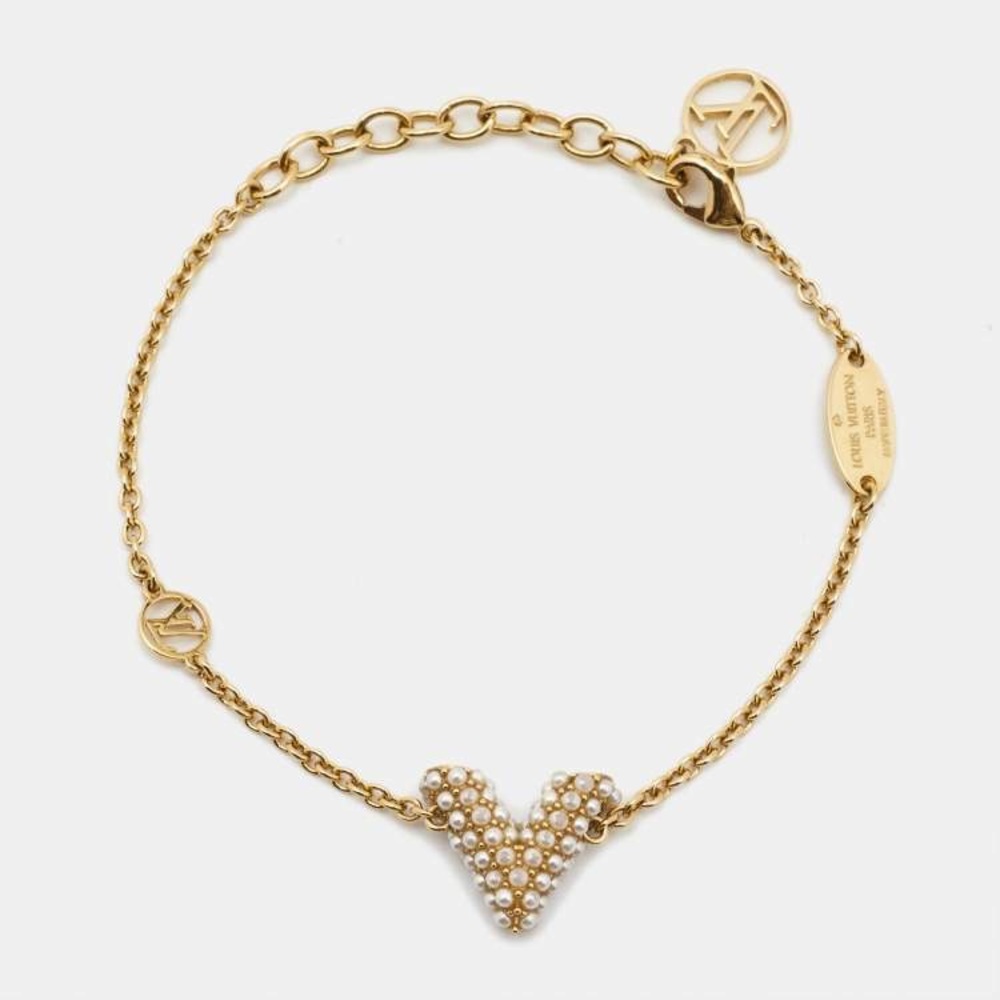 LOUIS VUITTON Essential V Pearl Bracelet